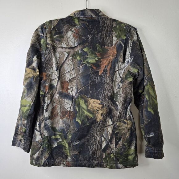 Liberty Realtree Hardwoods Woodland Camo Fleece Lined Hunting Jacket L - Picture 6 of 7